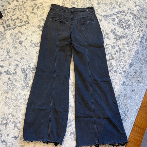 7 For All Mankind Black Wash Jeans - Picture 9 of 12